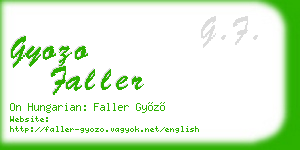 gyozo faller business card