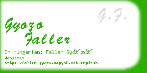 gyozo faller business card